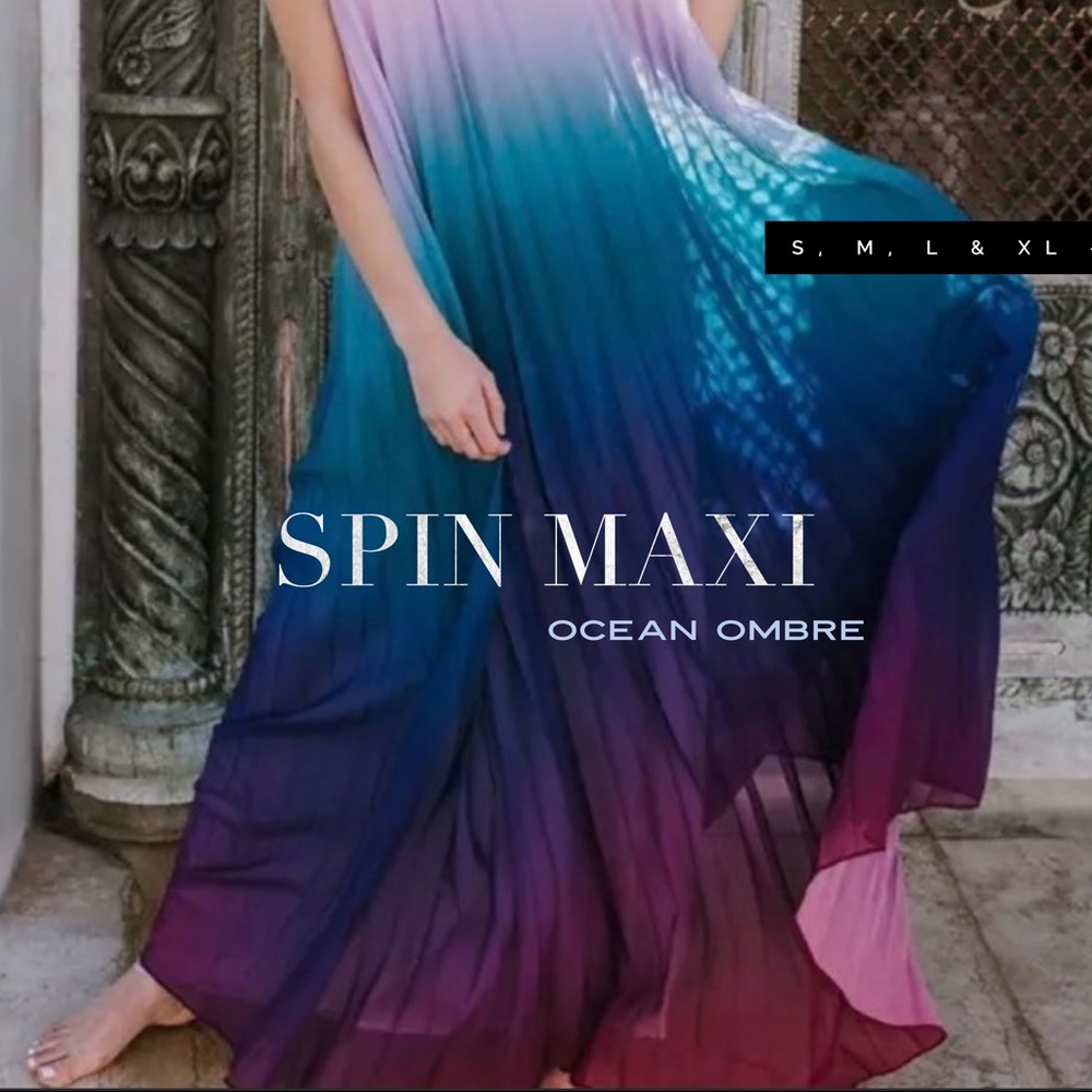 new! Ocean Ombre Halter Maxi DRESS - S, M, L or XL